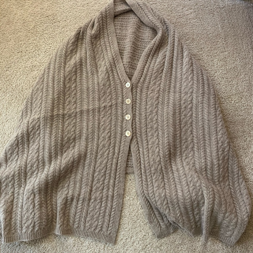 Neiman Marcus cashmere poncho wrap